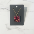 Red Square Necklace