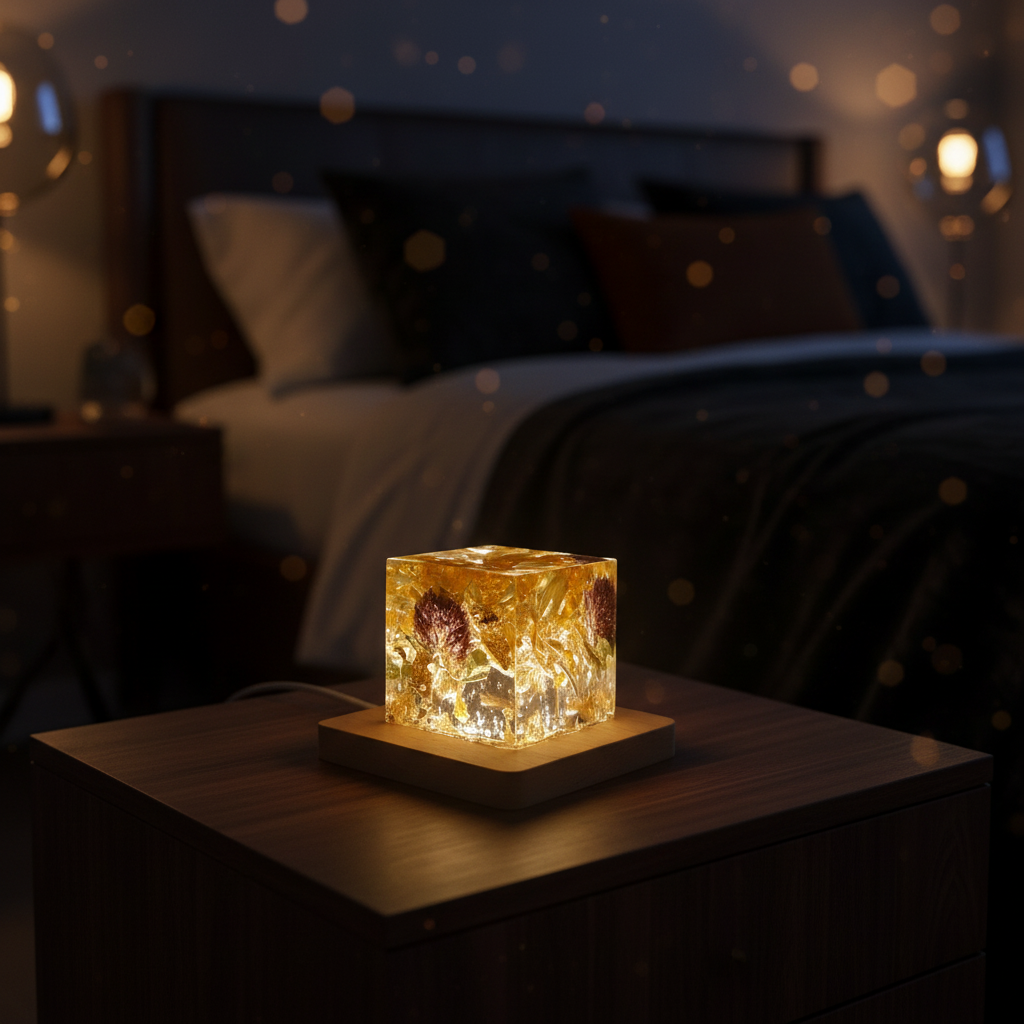 Resin Lamp – Luxury Bedside 1