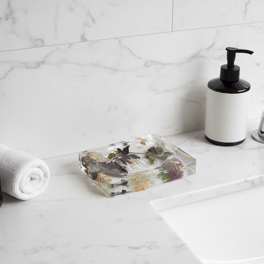 Resin Soap Dish Tray - Luxury Bathroom