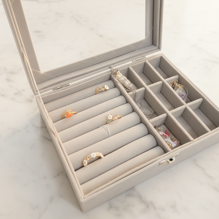 Ring Tray Close-up - Luxury Edit