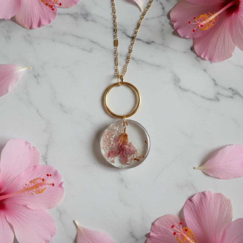 Round Circle Pendant — Aloha