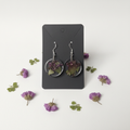 Round Resin Earrings – Matching Style