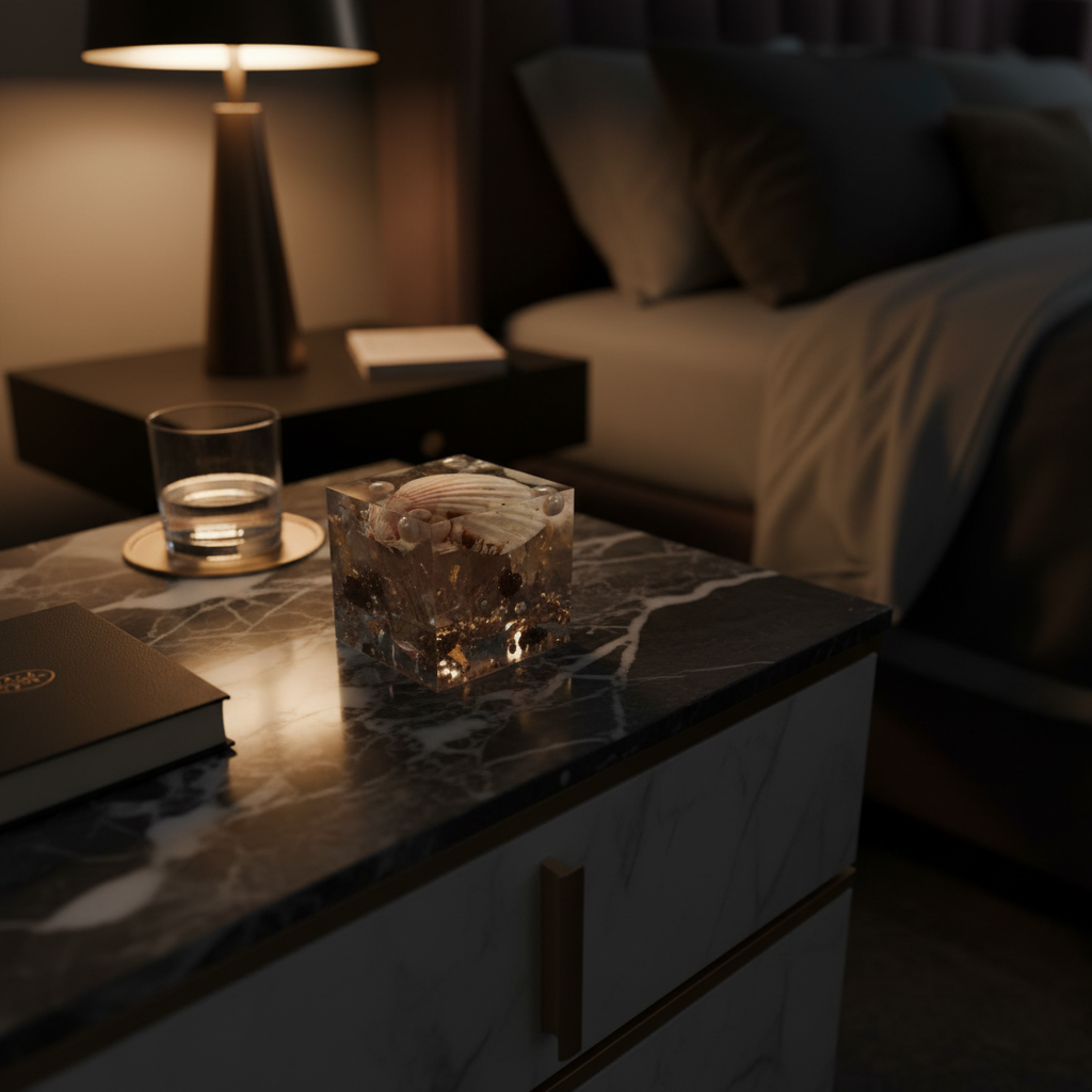 Seashell & Pearls Cube – Unlit