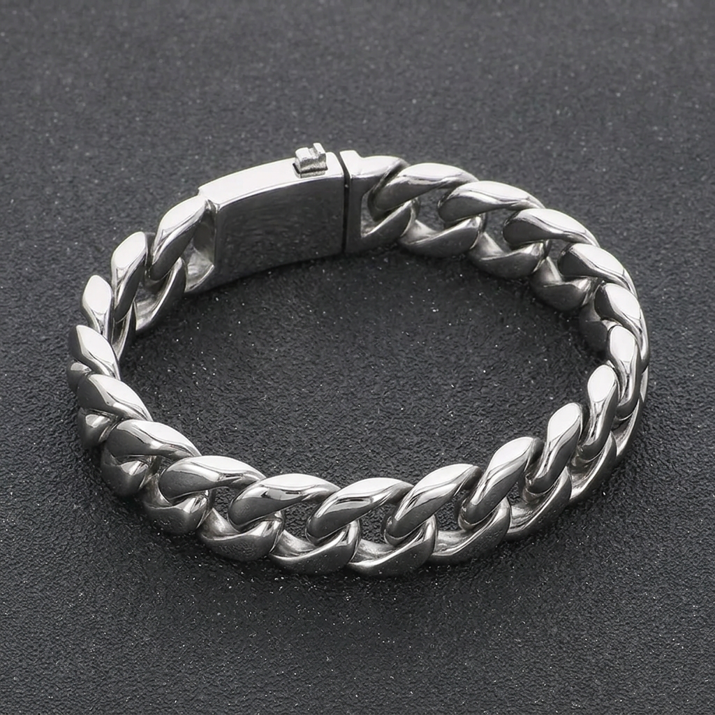 Silver bracelet edit, removing the entire plastic support
