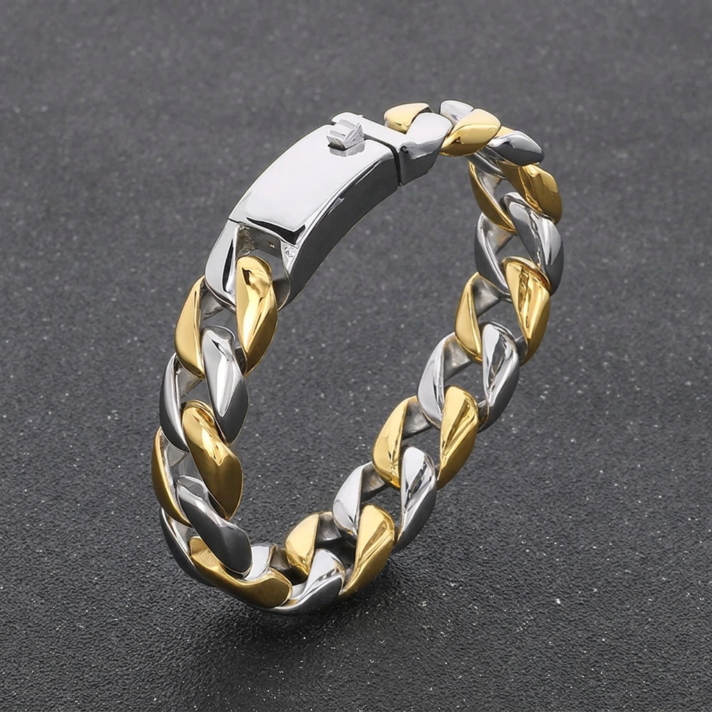 Silver bracelet, support removed