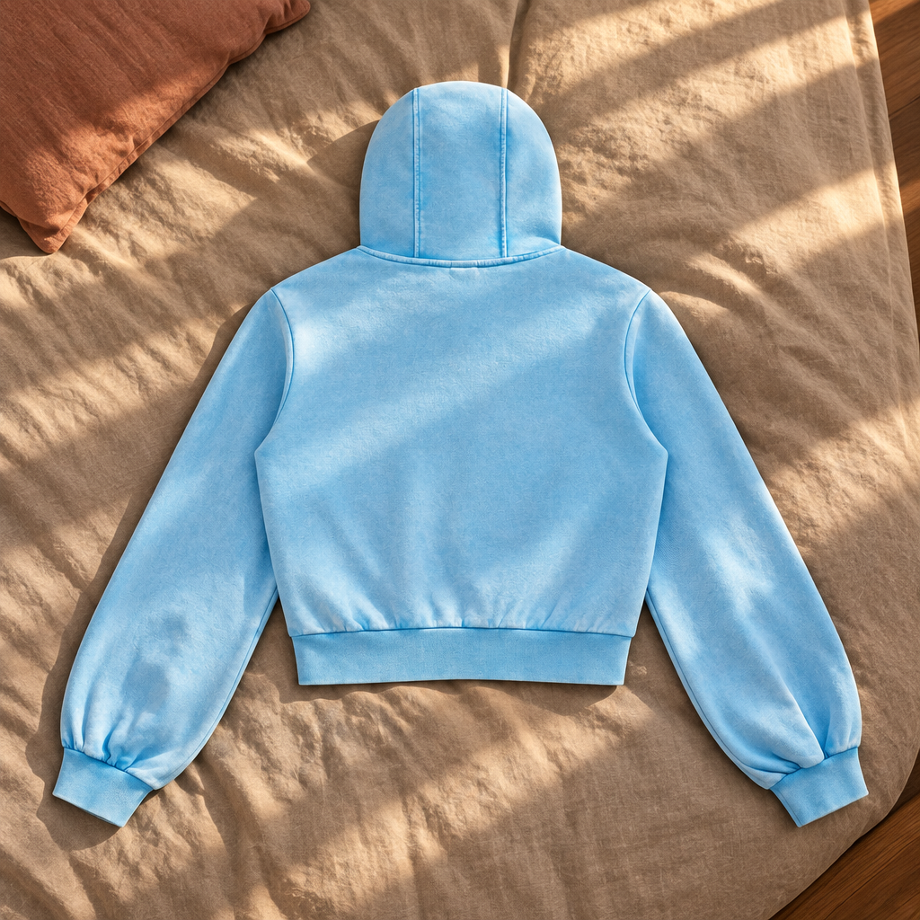 Sky blue hoodie back