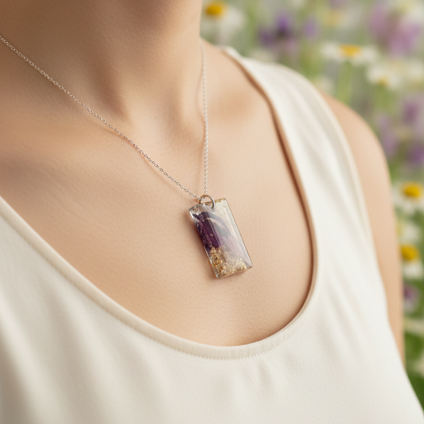 Snapdragon Rectangular Pendant - Lifestyle