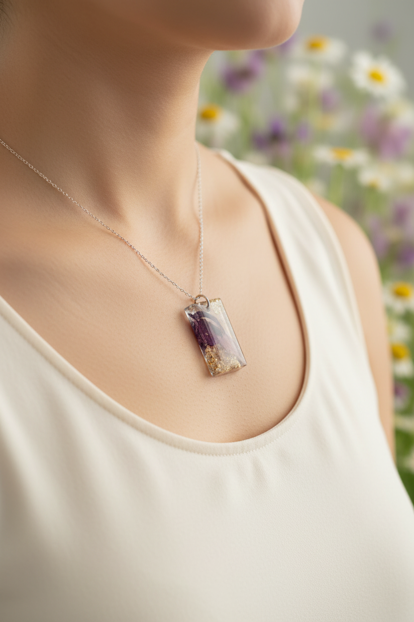 Snapdragon Rectangular Pendant - Lifestyle