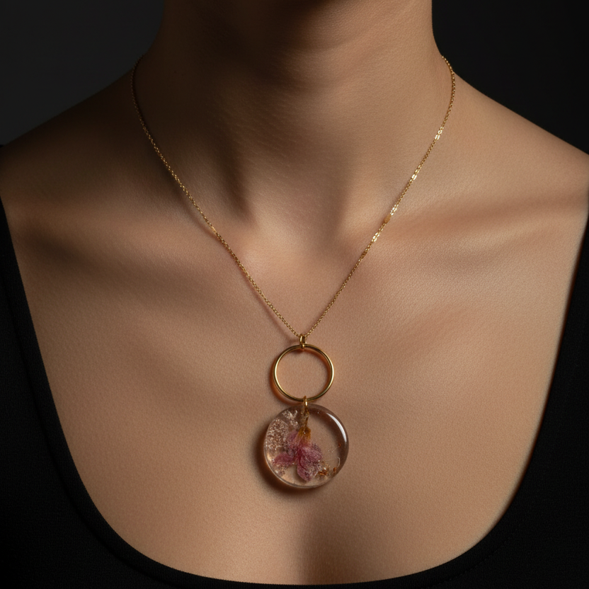 Spherical Aloha Necklace - Model