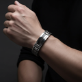 Titanium Steel Men's Bracelet Model Shot