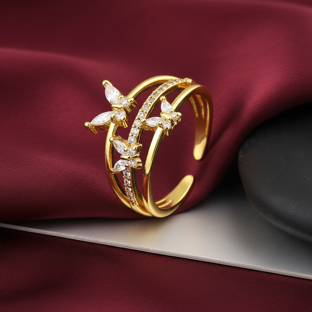 White Butterfly - Burgundy Silk