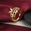 White Butterfly - Burgundy Silk