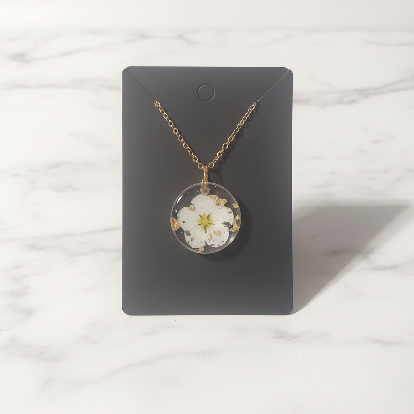 White Circular Necklace