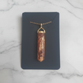Yellow Leaf Pendant - Marble