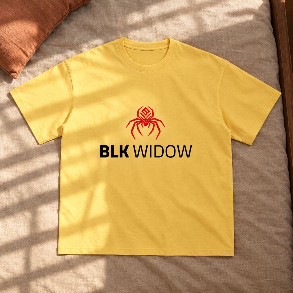 Yellow T-shirt front in sunlight